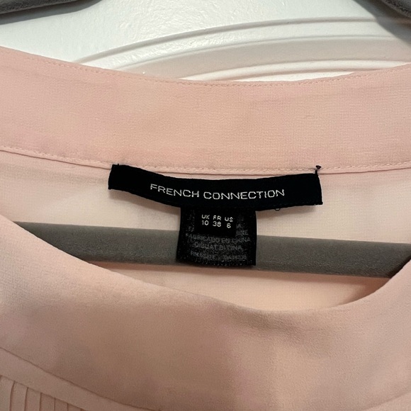 New without Tags French connection boat neck blouse Pink US 8 - Picture 3 of 6